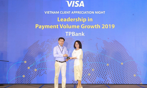 TPBank lọt Top 3 ngân hàng có tốc độ tăng doanh số giao dịch thẻ Visa cao nhất