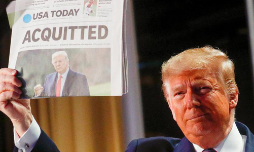 Hai đảng của Mỹ vẫn tranh cãi dù ông Trump đã được tha bổng