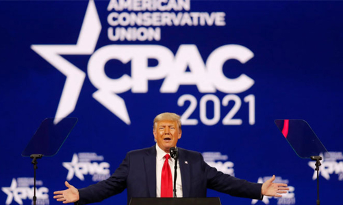 Xuất hiện lần đầu sau khi hết nhiệm kỳ, ông Trump phát tín hiệu tái tranh cử