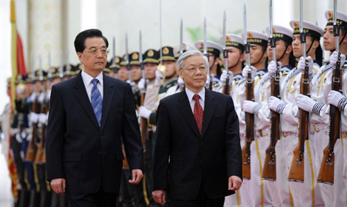 Hội đàm cấp cao Việt - Trung nêu vấn đề biển Đông