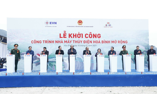 Khởi công Dự án nhà máy thuỷ điện Hoà Bình mở rộng
