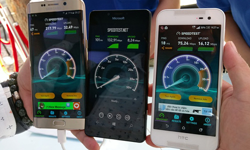4G thử nghiệm của VinaPhone nhanh gấp 10 3G