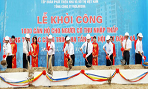 Khởi công xây dựng 1.000 căn hộ cho người thu nhập thấp