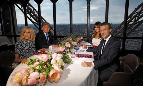 Tổng thống Pháp mời ông Trump ăn tối ở tháp Eiffel