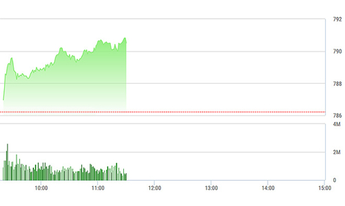 Chứng khoán sáng 3/8: Mốc 800 cách VN-Index 10 điểm