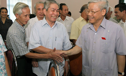 Tổng bí thư gặp gỡ cử tri