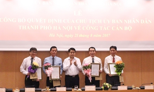 Hà Nội bổ nhiệm hàng loạt lãnh đạo mới 