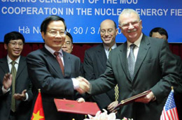 Việt - Mỹ sẽ hợp tác về năng lượng hạt nhân