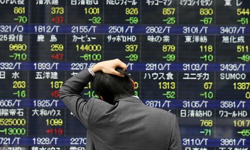Chứng khoán Nhật sụt giảm mạnh sau hai trận động đất