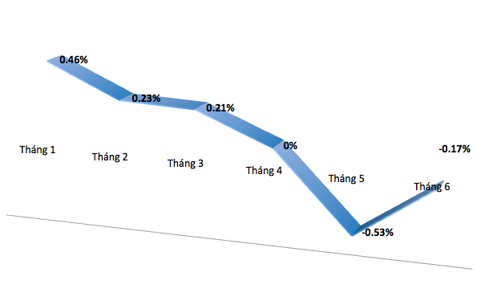 CPI tháng 6 tiếp tục giảm vì giá thực phẩm và xăng dầu hạ
