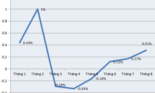 CPI tháng 8 tại Tp.HCM tăng tốc