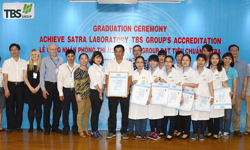 TBS Group nhận chứng nhận của Trung tâm công nghệ SATRA