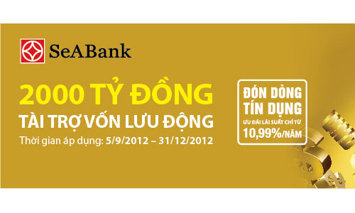 SeABank dành 2.000 tỷ đồng cho vay lãi suất ưu đãi 
