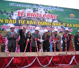Hà Nội khởi công 800 căn nhà ở xã hội