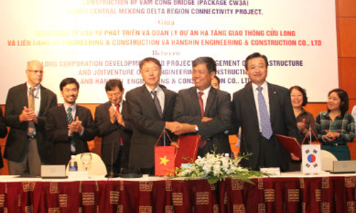 Liên danh Hàn Quốc sẽ xây cầu Vàm Cống 271 triệu USD
