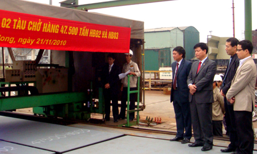 Vinashin khởi động đóng mới tàu cho Vinalines