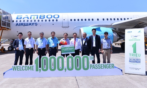 Bamboo Airways đón hành khách thứ 1 triệu tại sân bay Phù Cát - Bình Định