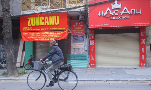 Ế ẩm “đất vàng” cho thuê Hà Nội do Covid 19