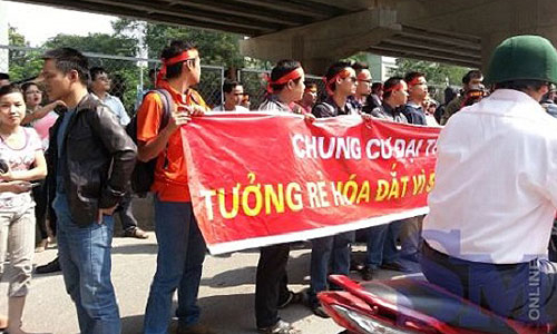 Yêu cầu báo cáo tranh chấp tại chung cư Đại Thanh