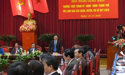 GDP quý 1/2010 của Hà Nội tăng 8,7%