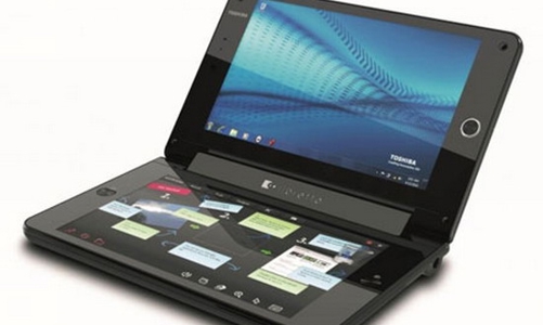 Chân dung laptop 2 màn hình độc đáo của Toshiba