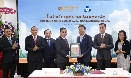Hưng Thịnh Incons ký hợp tác với đại học Bách Khoa Tp.HCM