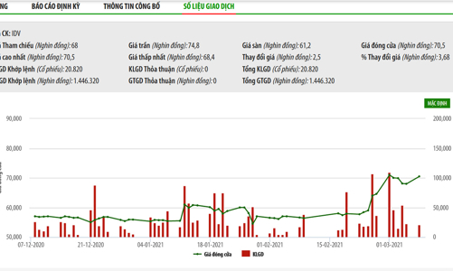 Lãnh đạo IDV bị phạt do báo cáo không đúng hạn