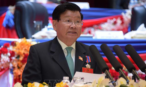 Tổng Bí thư, Chủ tịch nước Nguyễn Phú Trọng chúc mừng Tổng Bí thư Lào