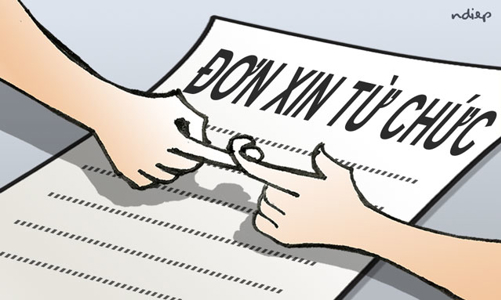 Báo cáo Thủ tướng quy định về từ chức trong tháng 1/2017