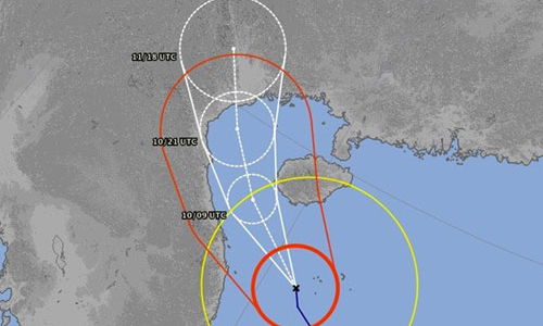 Đổi hướng, siêu bão Haiyan bắt đầu đổ bộ