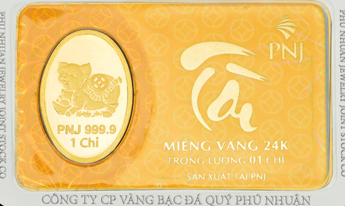 Doanh thu vàng miếng của PNJ tăng 94,2% so với cùng kỳ