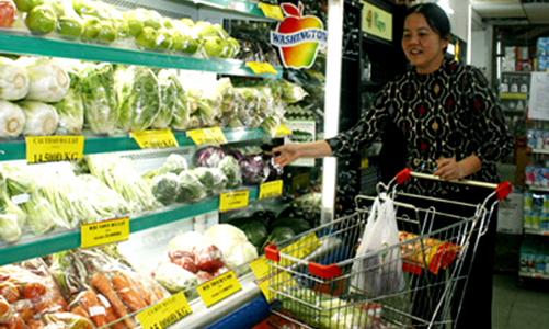 CPI tháng 4 tăng thấp nhất kể từ tháng 3/2009