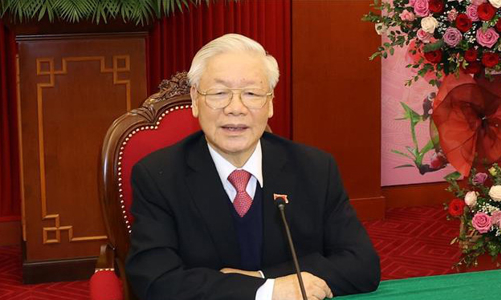 Tổng Bí thư, Chủ tịch nước Nguyễn Phú Trọng điện đàm với lãnh đạo Lào