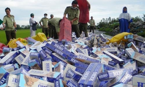 Bộ Công an đề xuất tái xuất thuốc lá lậu