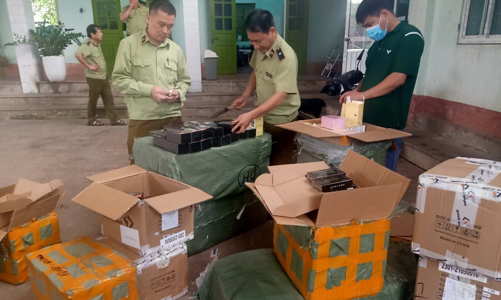 Hàng loạt vụ vận chuyển thuốc lá lậu bị bắt giữ