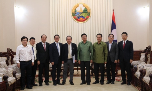 Thủ tướng Lào tiếp lãnh đạo Thaco và HAGL