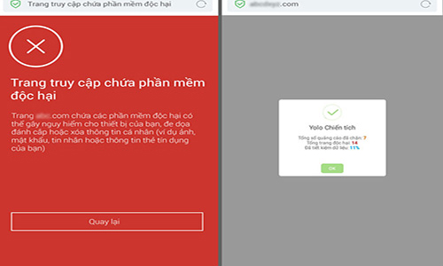 Trình duyệt di động Việt tuyên bố chặn được mã độc