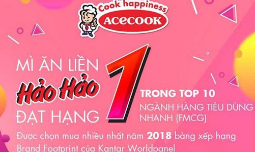 Hảo Hảo: Thương hiệu mì gói được yêu thích nhất tại thành thị 2018