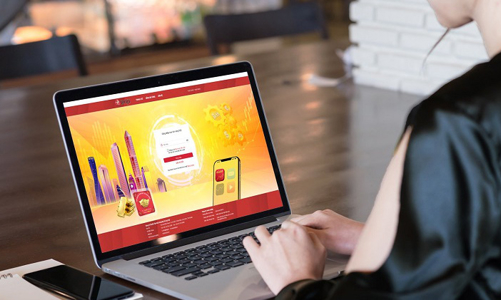Ngân hàng cũng đẩy mạnh bán vàng online trong ngày Thần Tài