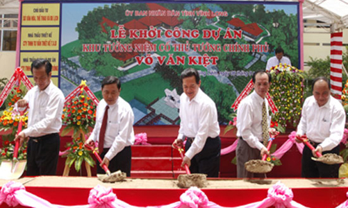 Khởi công xây dựng khu tưởng niệm cố Thủ tướng Võ Văn Kiệt