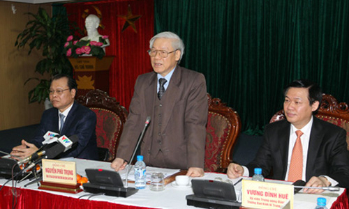 Tổng bí thư: Bộ Chính trị rất quan tâm Ban Kinh tế Trung ương