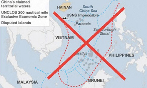 Báo cáo Mỹ bác bỏ “đường 9 đoạn” của Trung Quốc