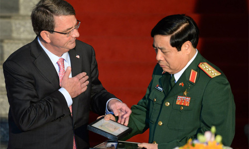 Việt - Mỹ ký tuyên bố tầm nhìn chung về quan hệ quốc phòng
