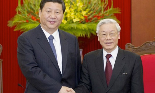 Hai tổng bí thư Việt - Trung điện đàm