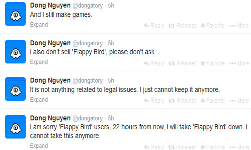Hà Đông tính “khai tử” Flappy Bird