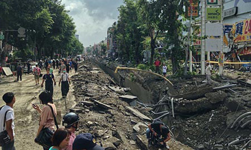 Nổ khí gas chấn động Đài Loan