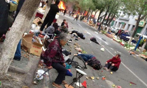 Hình ảnh vụ tấn công kinh hoàng ở Tân Cương