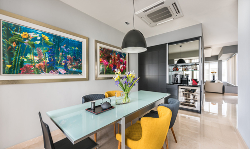 Căn hộ nhiều ánh sáng của tranh và nhạc