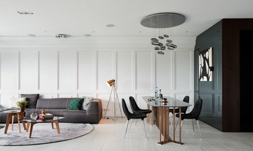 Sự kết hợp giữa cổ điển và hiện đại trong căn hộ 2 phòng ngủ