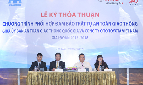 Toyota Việt Nam phối hợp đảm bảo an toàn giao thông